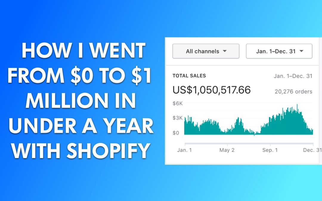 Shopify Dropshipping: $0 to $1 Million in One Year (My Story)